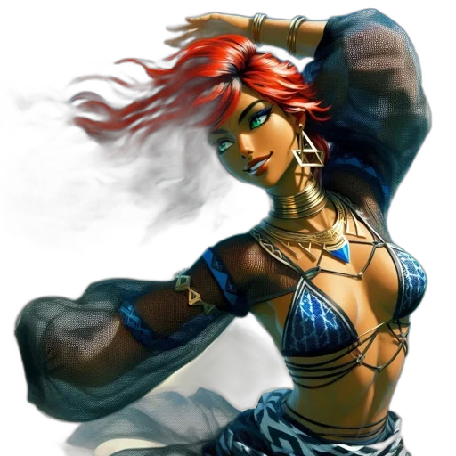 fantasy art, concept art, comic book art, photorealistic transparent PNG cut-out