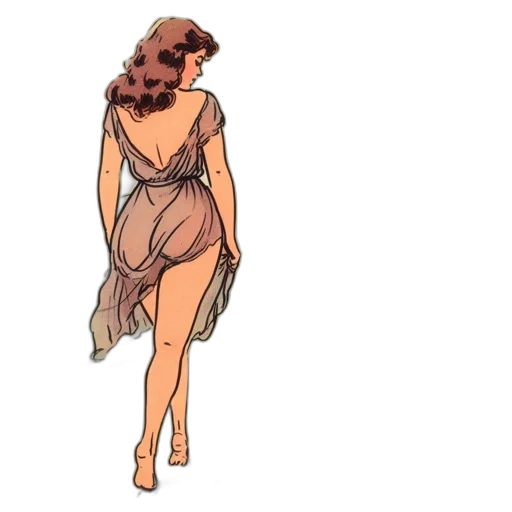 dress, concept art, comic book art, pixel art transparent PNG cut-out