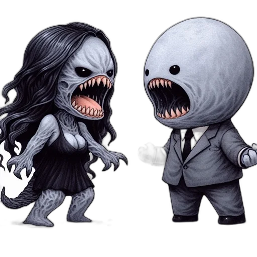 creature, concept art, comic book art, pixel art transparent PNG cut-out