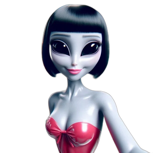 robot, dress, jewelry, creature transparent PNG cut-out