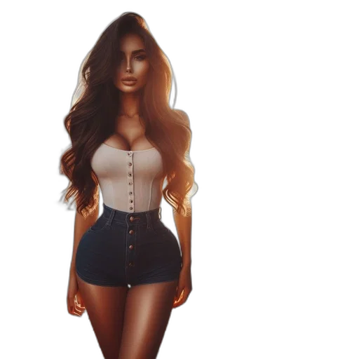 dress, 3d render, concept art, fantasy art transparent PNG cut-out