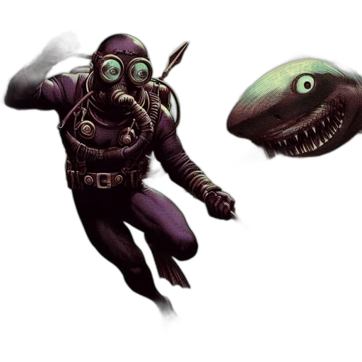 creature, mask, robot, concept art transparent PNG cut-out