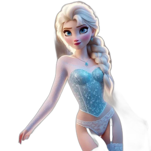 dress, 3d render, concept art, cartoon transparent PNG cut-out