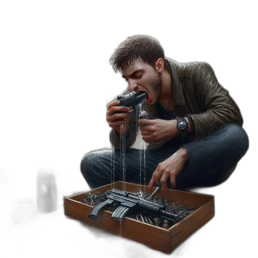 weapon, robot, furniture, jacket transparent PNG cut-out
