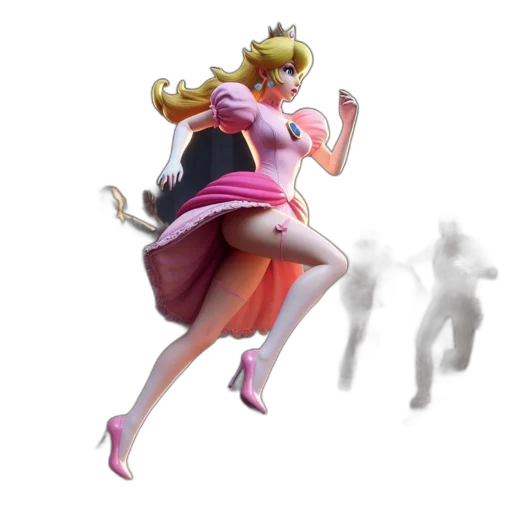 dress, creature, weapon, staff transparent PNG cut-out