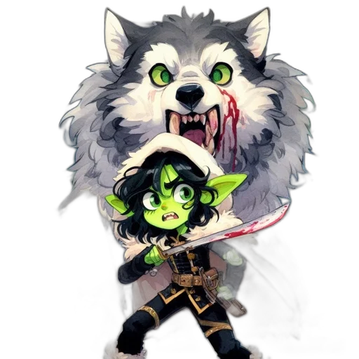 staff, creature, animal, weapon transparent PNG cut-out