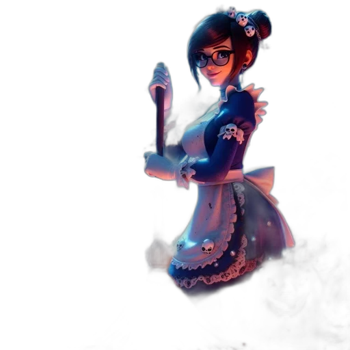 staff, dress, robot, concept art transparent PNG cut-out