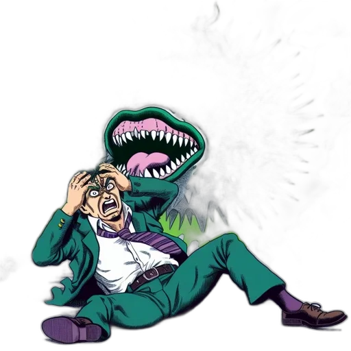 creature, mask, dragon, staff transparent PNG cut-out