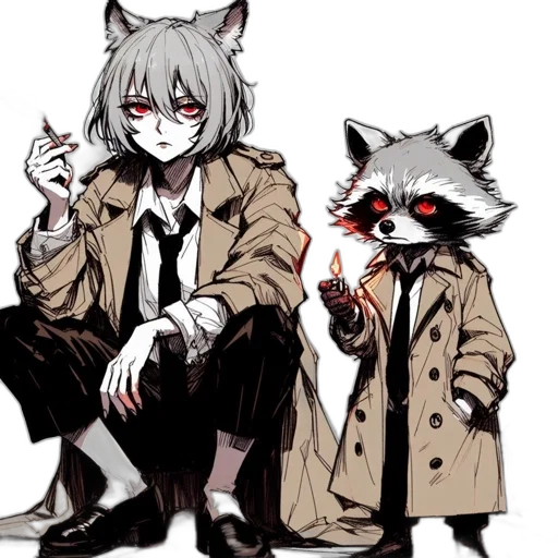 jacket, concept art, anime, pixel art transparent PNG cut-out