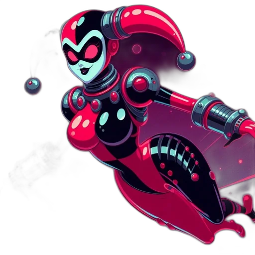 robot, weapon, concept art, 3d render transparent PNG cut-out