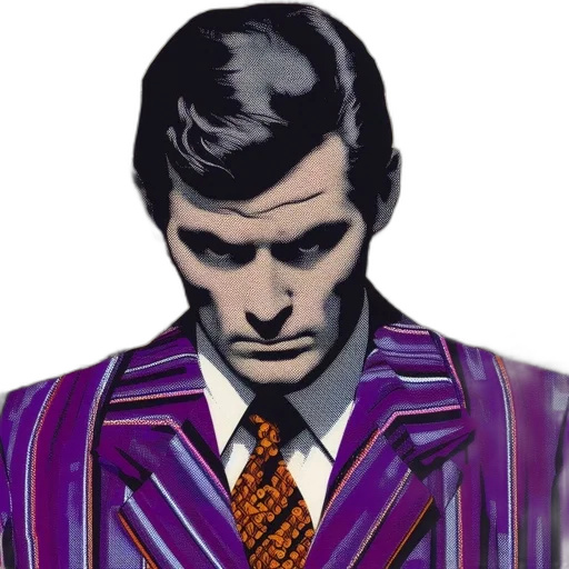 jacket, face, comic book art, cartoon transparent PNG cut-out