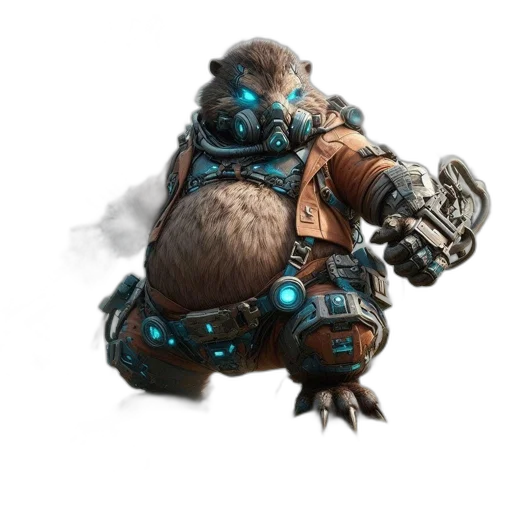 animal, creature, staff, robot transparent PNG cut-out