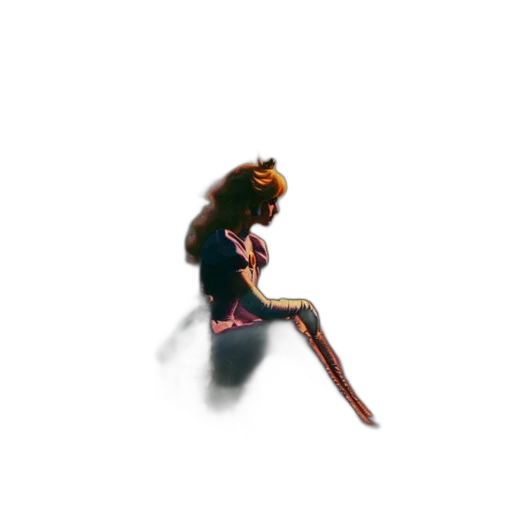 staff, sword, hair, creature transparent PNG cut-out