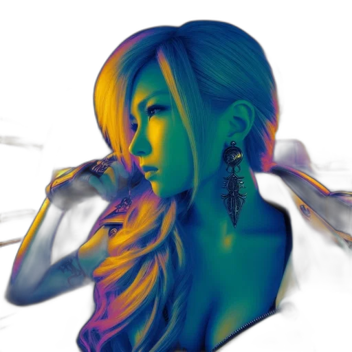 hair, jewelry, face, dress transparent PNG cut-out
