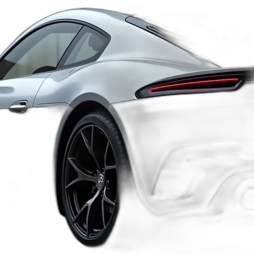 car, concept art, photorealistic, 3d render transparent PNG cut-out