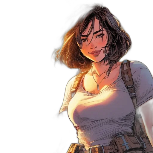 comic book art, concept art, fantasy art, photorealistic transparent PNG cut-out