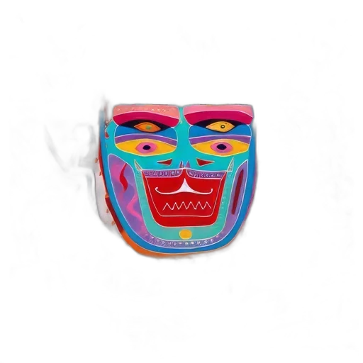 mask, face, jewelry, 3d render transparent PNG cut-out