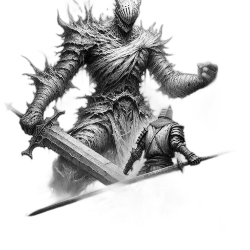 sword, dragon, creature, staff transparent PNG cut-out
