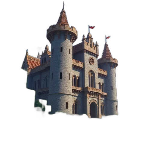 building, crown, staff, dragon transparent PNG cut-out