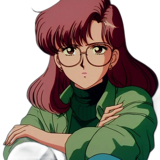 jacket, face, staff, anime transparent PNG cut-out