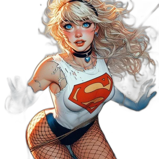 comic book art, concept art, fantasy art, cartoon transparent PNG cut-out