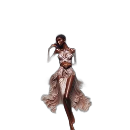 dress, concept art, 3d render, photorealistic transparent PNG cut-out