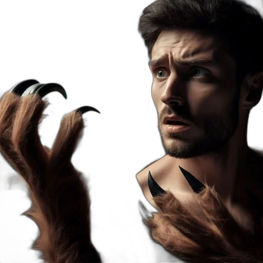 hair, creature, dragon, face transparent PNG cut-out