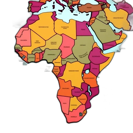 colorful, large, scale, map transparent PNG cut-out