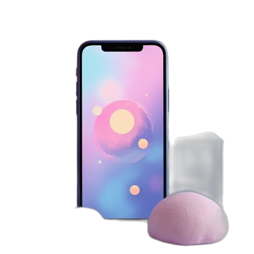 bottle, vaporwave, pastel, mobile transparent PNG cut-out