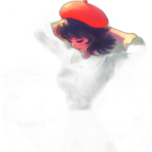 dress, hat, face, crown transparent PNG cut-out