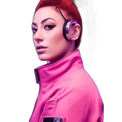 jacket, staff, face, robot transparent PNG cut-out