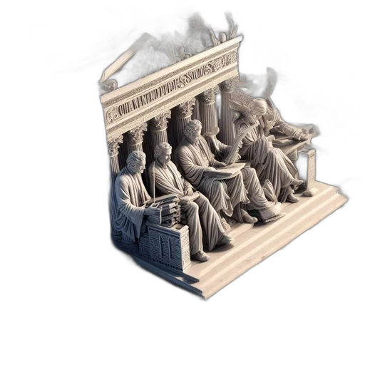 furniture, building, crown, 3d render transparent PNG cut-out