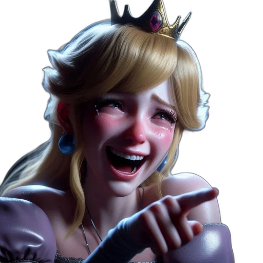 crown, face, concept art, 3d render transparent PNG cut-out