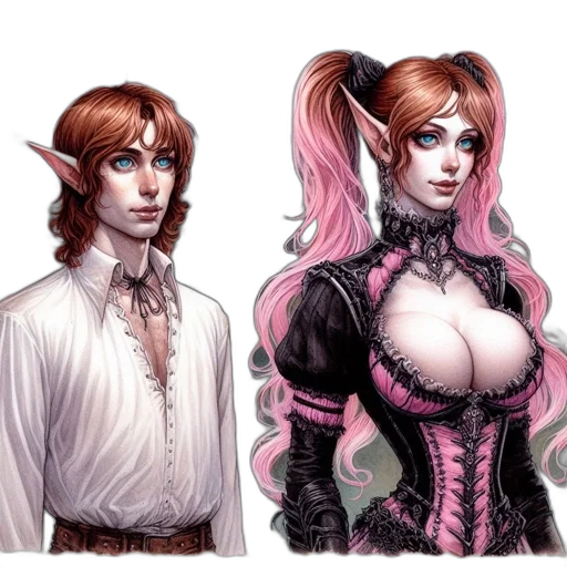 fantasy art, concept art, comic book art, photorealistic transparent PNG cut-out