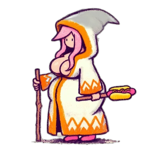 staff, food, sword, dress transparent PNG cut-out