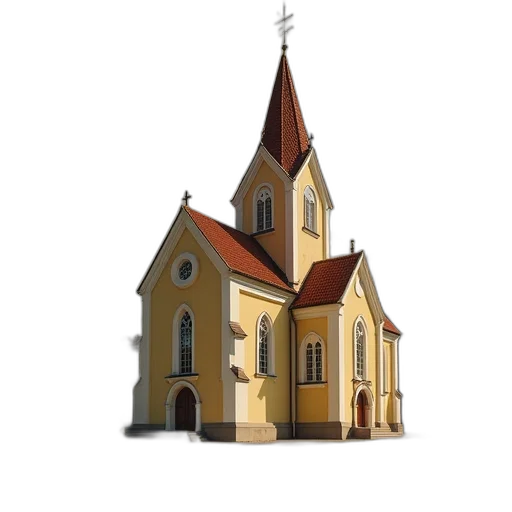 building, crown, 3d render, concept art transparent PNG cut-out
