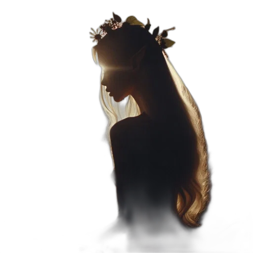 crown, hair, dress, mask transparent PNG cut-out