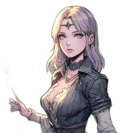 staff, dress, sword, crown transparent PNG cut-out
