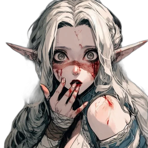 face, mask, creature, fantasy art transparent PNG cut-out