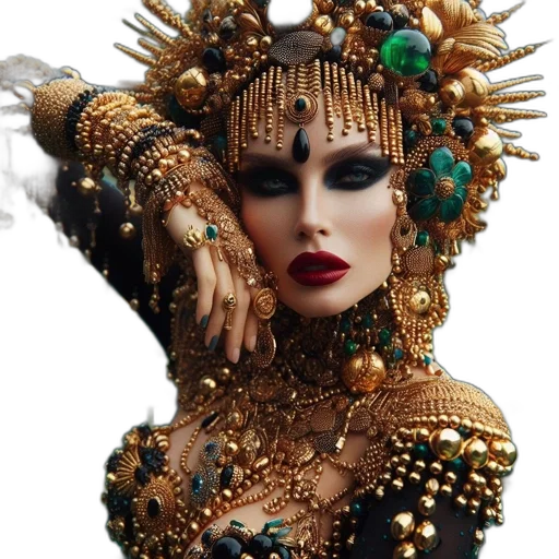 jewelry, crown, mask, dress transparent PNG cut-out