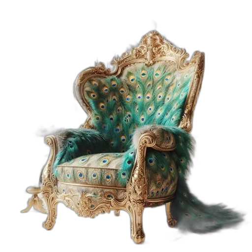 furniture, crown, jewelry, 3d render transparent PNG cut-out