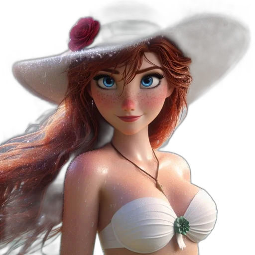 hat, dress, crown, 3d render transparent PNG cut-out
