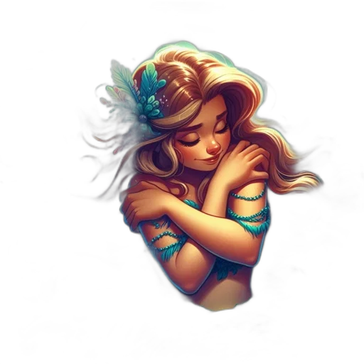 fantasy art, pixel art, concept art, watercolor transparent PNG cut-out