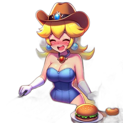 food, hat, dress, staff transparent PNG cut-out