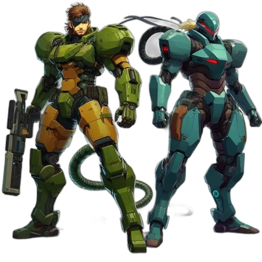 weapon, robot, concept art, 3d render transparent PNG cut-out