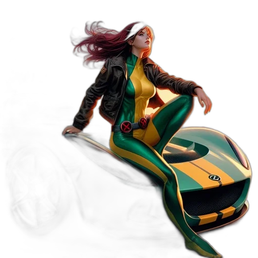 car, jacket, concept art, comic book art transparent PNG cut-out