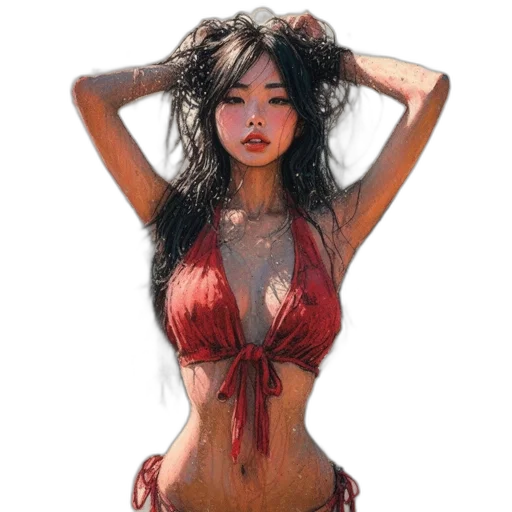 dress, creature, photorealistic, concept art transparent PNG cut-out