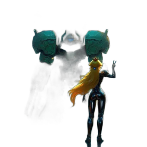 robot, mask, creature, staff transparent PNG cut-out