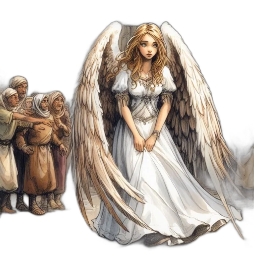 concept art, fantasy art, watercolor, comic book art transparent PNG cut-out
