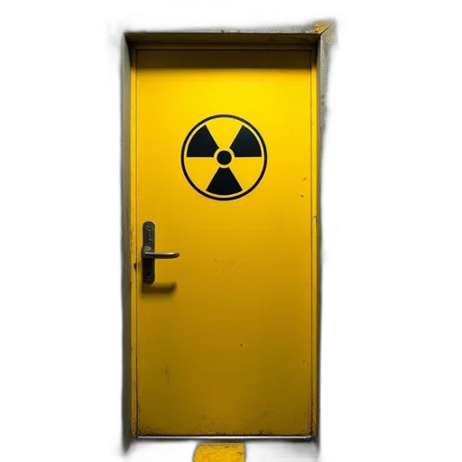 yellow, radiation, hazard, sign transparent PNG cut-out